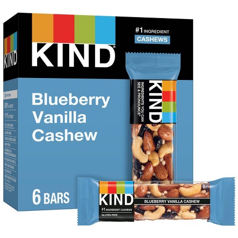 KIND Blueberry Vanilla Cashew Bars - 8.4oz/6ct - image 1 of 4