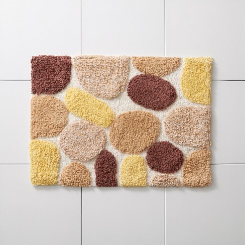 Brylanehome Pebbles Bath Mat - 17x24 Rect, Cocoa Almond Gold : Target