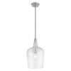 Livex Lighting Art Glass 1 - Light Pendant in  Brushed Nickel - 2 of 4