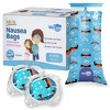 WeCare Kids Disposable Vomit Bags, Individually-Wrapped Self-Sealing Barf Bags with Fun Prints -  Leak Proof Emesis Bags - 2 of 4