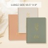 Aesthetic Spiral Notebook Set of 3 For Women Large College Ruled Journal/Notebook with Perfect Supplies to Stay Organized at Work or School - 4 of 4