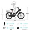 YONWAY 20 Inch Kids' Bicycles, Single Speed Bikes with Basket ＆ Adjustable Seat, Front V-Brake + Rear Coaster Brake for Kids Ages 8-12 - 4 of 4