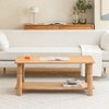 MH London Lainey Rectangle Transitional Solid Wood Coffee Table For Living Room - 4 of 4
