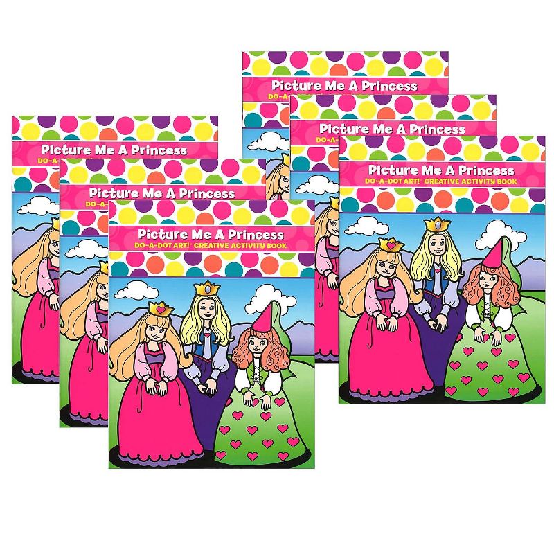 Do-A-Dot Art! Picture Me A Princess Creative Art & Activity Book Pack of 6 (DADB374-6), 1 of 2
