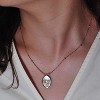 Dainty Gold Necklace for Women, 14k Gold Butterfly Shell Locket Charm, Gifts for Women Teen Girls - 4 of 4