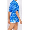 LA LEELA Women's Button Down Blouses Casual Summer Beach Party Blouses Shirt Hawaiian Blouse Short Sleeve Vacation Dress Tee Shirts Tops - 2 of 4