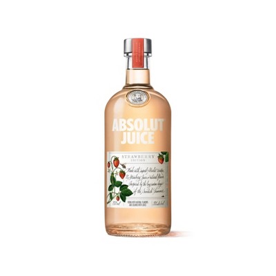 Absolut Juice Strawberry Edition Vodka - 750ml Bottle