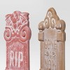 4pk 16.73" Tombstones Halloween Decorative Prop Brick Toned - Hyde and EEK! Boutique™ - 3 of 4