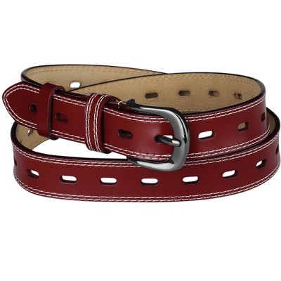 INSPIRE CHIC Women Faux Leather Belt Hollow Waist Belts with Buckle Belts