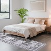 Washable Runner Rugs, Floral Vintage Distress Rugs, Traditional Medallion Non-Slip Foldable Stain-Resistant Soft Low Pile Rugs - 2 of 4