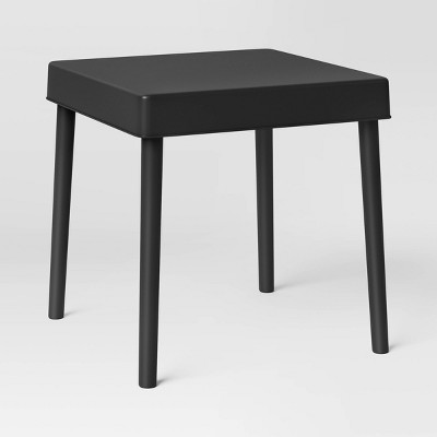 Square Elba Outdoor Patio Accent Table Black - Room Essentials™
