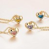 14K Gold Birthstone Heart Necklace - CZ Pendant Jewelry for Women, Birthday Gift - 3 of 4
