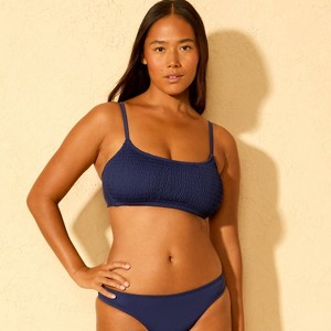 Women's Smocked Bralette Bikini Top - Wild Fable™ - 1 of 3