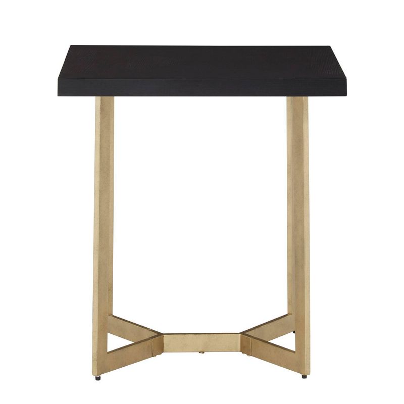 Karianne Black and Gold Metal Base End Table Black/Gold - Inspire Q, 6 of 7