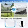 Okak 12/14/16FT Trampoline with Curved Poles and Enclosure Net, Outdoor Trampoline with Basketball Hoop and Ladder, Rebounder for Kids and Adults - 4 of 4