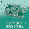 LunaLulinlk 8-compartment tray with lid, portable snack tray with handles and plates, green - 2 of 4