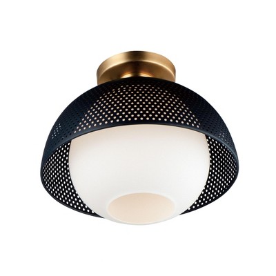 Maxim Lighting Perf 1 - Light Flush Mount in  Black/Satin Brass
