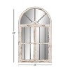 25" x 42" Distressed Wood Arched Window Wall Mirror White - Olivia & May: Antiqued Finish, MDF Frame, No Assembly Required - 3 of 4