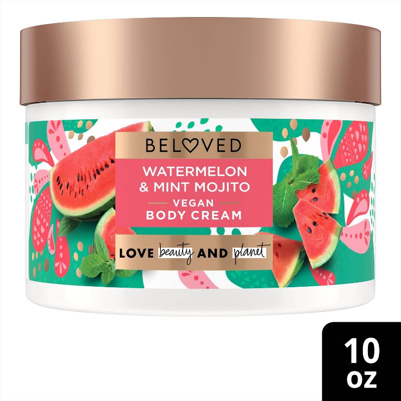 Beloved Watermelon &#38; Mint Mojito Vegan Body Cream - 10oz, 1 of 9