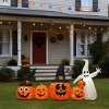 SEVOBAL Party Decorations Accessories 8FT Long Halloween Inflatables Pumpkins Ghost Outdoor Decorations, Blow Up Yard Decoration, Orange, 95"*30"*48" - 2 of 4