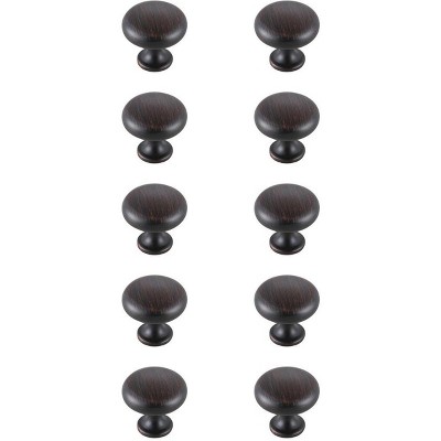 Elegant Lighting Cadon 1.2Inch Diameter Oil-rubbed Bronze Mushroom Knob Multipack (Set of 10)