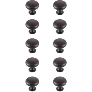 Elegant Lighting Cadon 1.2Inch Diameter Oil-rubbed Bronze Mushroom Knob Multipack (Set of 10) - 1 of 4