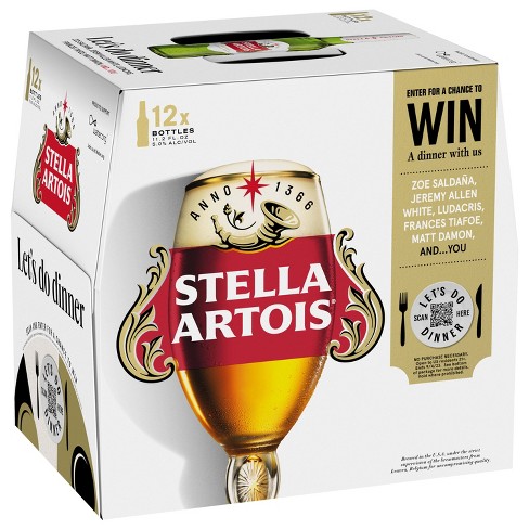 Stella Artois Belgian Beer - 12pk/11.2 Fl Oz Bottles :