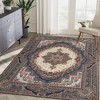 Kumasinova Vintage Boho Area Rug, Washable Rug with Floral Pattern, Faux Cashmere Living Room Rug, Non-Slip Rugs, Stain-Resistant Door Mat - 4 of 4