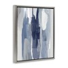 Stupell Industries Layers of Blue and White Abstract Movements Floating Frame Canvas Art - 2 of 4