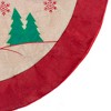 Northlight Santa Claus in Sleigh Embroidered Christmas Tree Skirt - 36" - 3 of 4