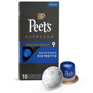 Peet's Coffee Ristretto Decaffeinato Espresso Roast Aluminum Capsules - 10ct - 1 of 4