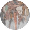 Terra Cotta And Charcoal Abstract Washable Indoor Outdoor Area Rug - 4 of 4