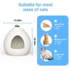 BENCMATE Pet Training Pads and Potties Functional Cat Litter Box Matching Home Decor, Blending Living Space Aesthetics, White, 19.69"*19.69"*18.43" - 3 of 4