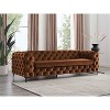 MINIMORE Modern Style Ghaleb 93.3"W  3Seater Square Arms Chesterfield Sofa - 3 of 4