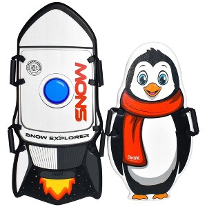 CocoNut Outdoor: Single & Double-Rider Foam Sleds - 2 Pack, 110lb Cap, Kids 5+ - 1 of 4