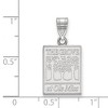 Black Bow Jewelry 10k White Gold Mississippi Rebels NCAA Medium Pendant - 2 of 3