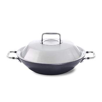 Fissler Adamant Nonstick Wok Pan with Stainless Steel Lid, For All Cooktops, 12"