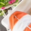 TopComfy Support Pillow Horizon Stripe Pillow for Outdoor and Indoor Relaxation, Orange, 17"*17"*10" - 3 of 4