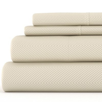 Luxe Embossed 4 Piece Sheet Set - Ultra Soft, Easy Care - Becky Cameron