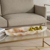 Uttermost Organic Elegance Bowl Natural Agate Mimic Fluid Tones Wavy Edges - 3 of 4