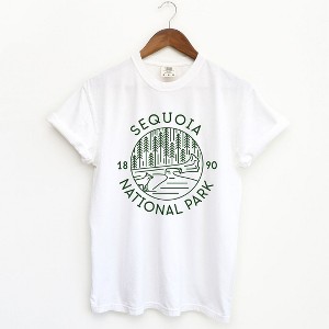 Simply Sage Market Women's Sequoia National Park Short Sleeve Garment Dyed Tee - 1 of 4