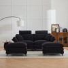 86" Modern Corduroy Upholstered Sectional Sofa with 2 Ottomans, Comfy Deep Seat loveseat Sofa, 4-Seater Cloud Couch for Living Room, Apartment, Office - 4 of 4