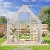 6 ft x 7 ft Aluminum Polycarbonate Walk-In Outdoors Greenhouse for Outdoors, Garden - 3 of 4