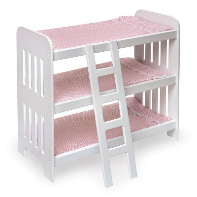 18 inch doll triple bunk beds