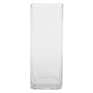 Vickerman 9.6" Square Glass Vase - 1 of 3