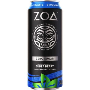 ZOA Super Berry Zero Sugar Energy Drink - 16 fl oz Can - 1 of 1