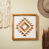 Okuna Outpost Southwest Geometric Bohemian Themed Wood Framed Wall Art Décor for Home, Bathroom, Office, Bedroom, 13 x 13 in - 2 of 4