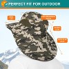 SUN CUBE Wide Brim Sun Hat with Neck Flap, UPF50+ Hiking Safari Fishing Hat for Womens, Sun Protection Beach Hat - 4 of 4