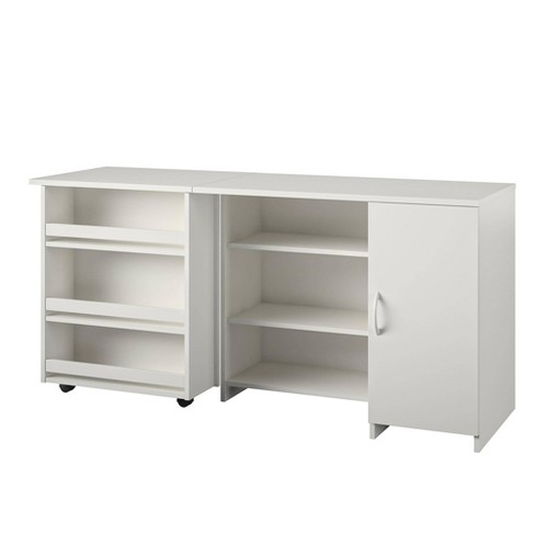 Cabell Hobby And Craft Desk With Storage Cabinet - Room & Joy : Target