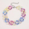 Rainbow Acrylic Punk Chain Necklace - Chunky Curb Choker for Women & Teens - 3 of 4